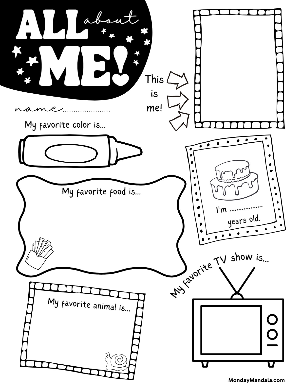 30 All About Me Worksheets Free PDF Printables 