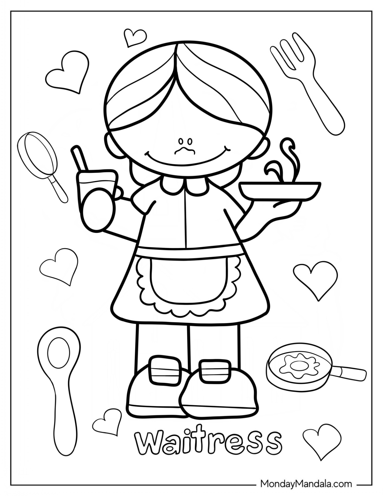 Community Helpers Coloring Pages Female Chef 2025 Community Helpers Coloring Pages Female Chef 2025