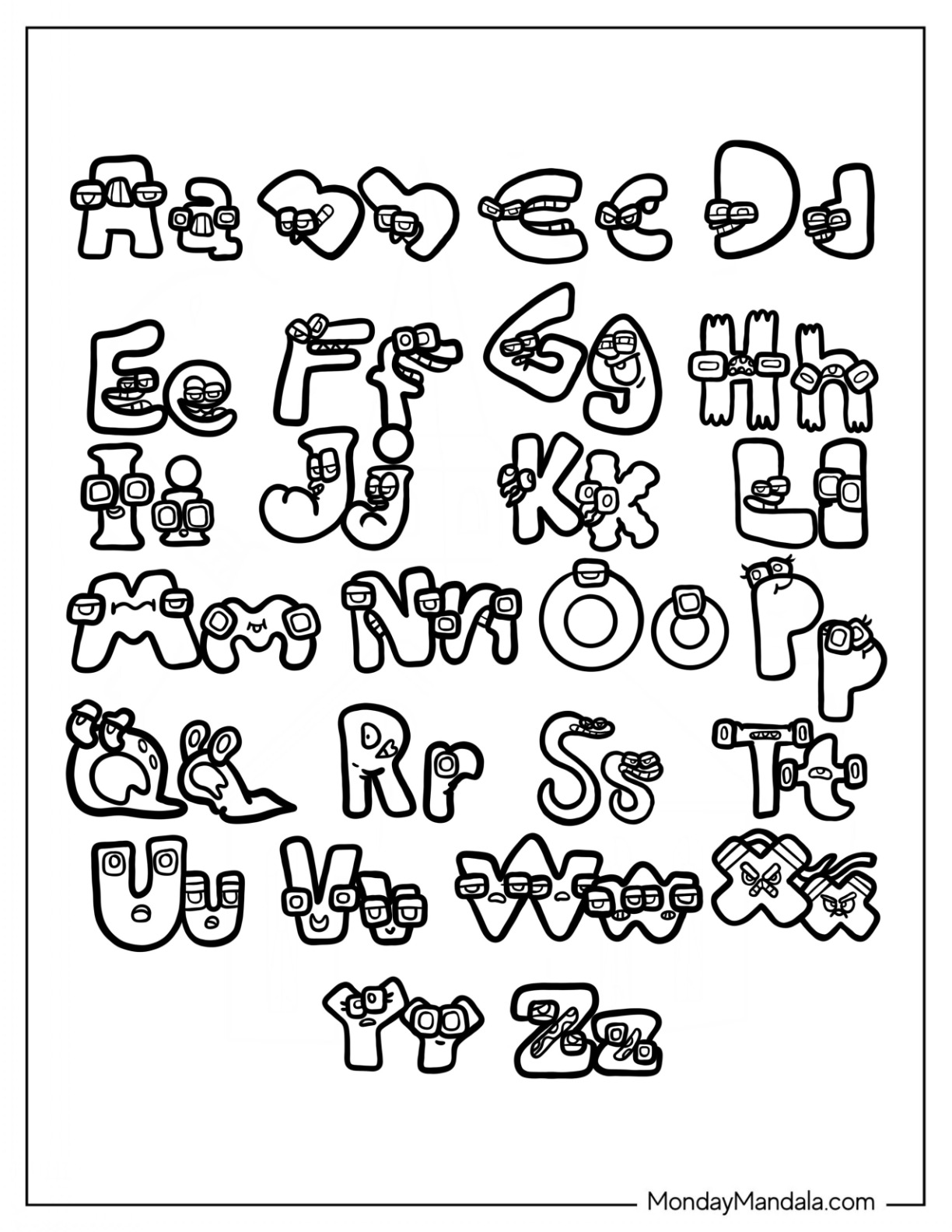 Abc Printable Coloring Pages Free Printable Alphabet Coloring Pages Abc Printable Coloring Pages Free Printable Alphabet Coloring Pages