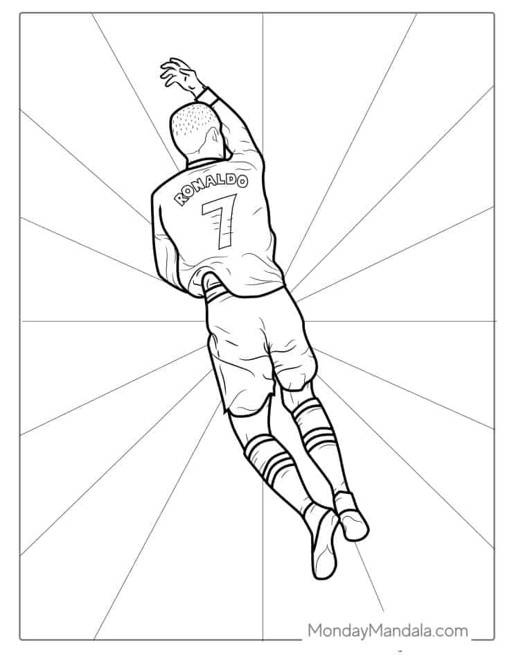 20 Ronaldo Coloring Pages Free PDF Printables 