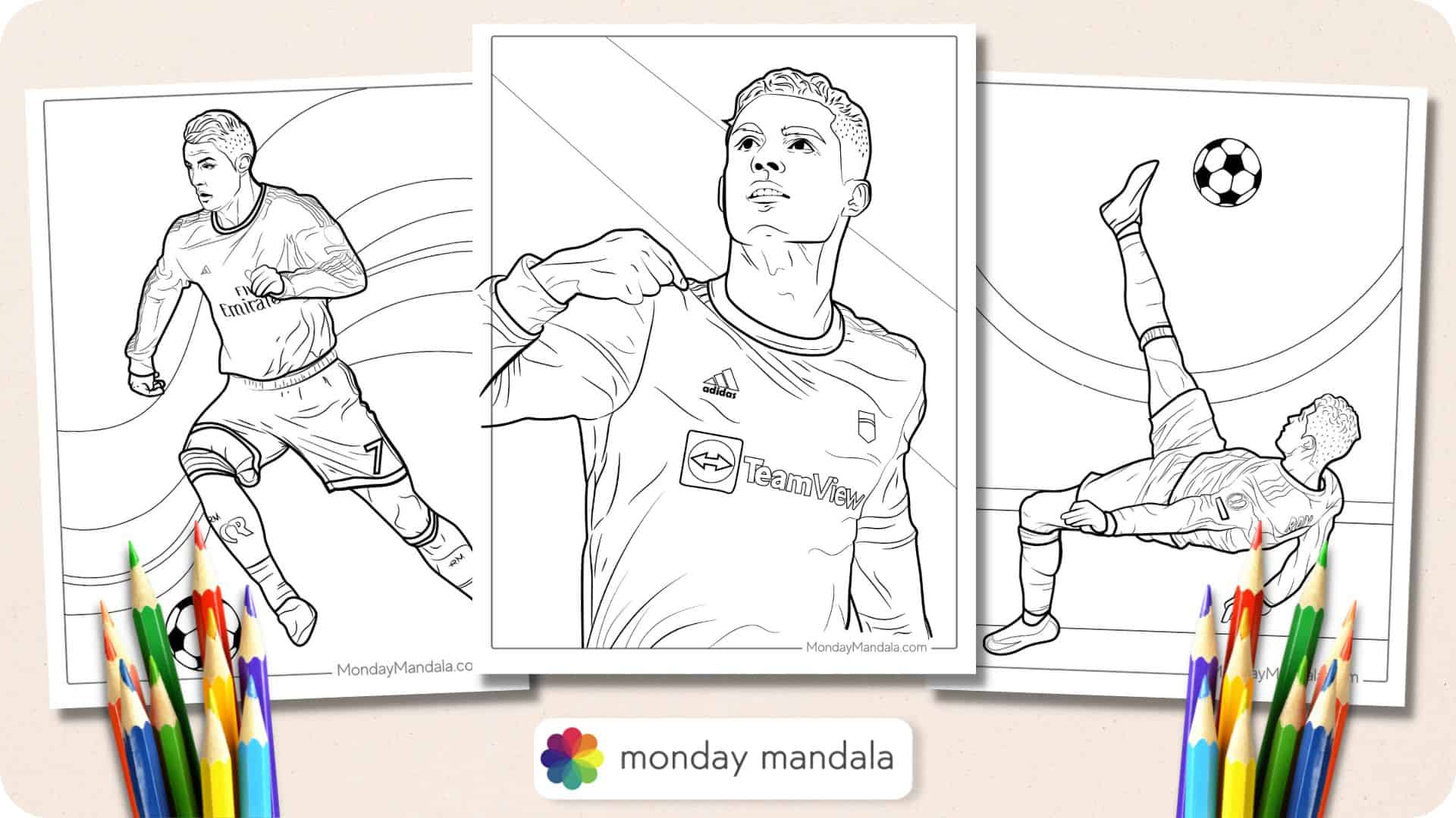 Soccer Real Madrid Coloring Pages