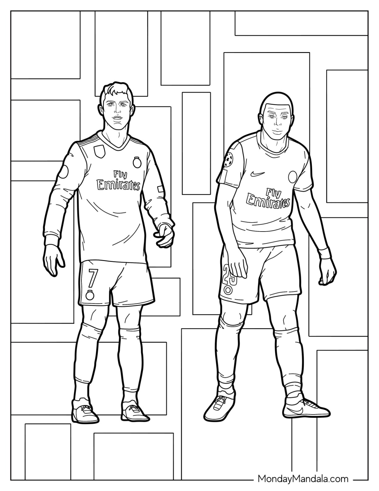 18 Kylian Mbapp Coloring Pages Free PDF Printables 
