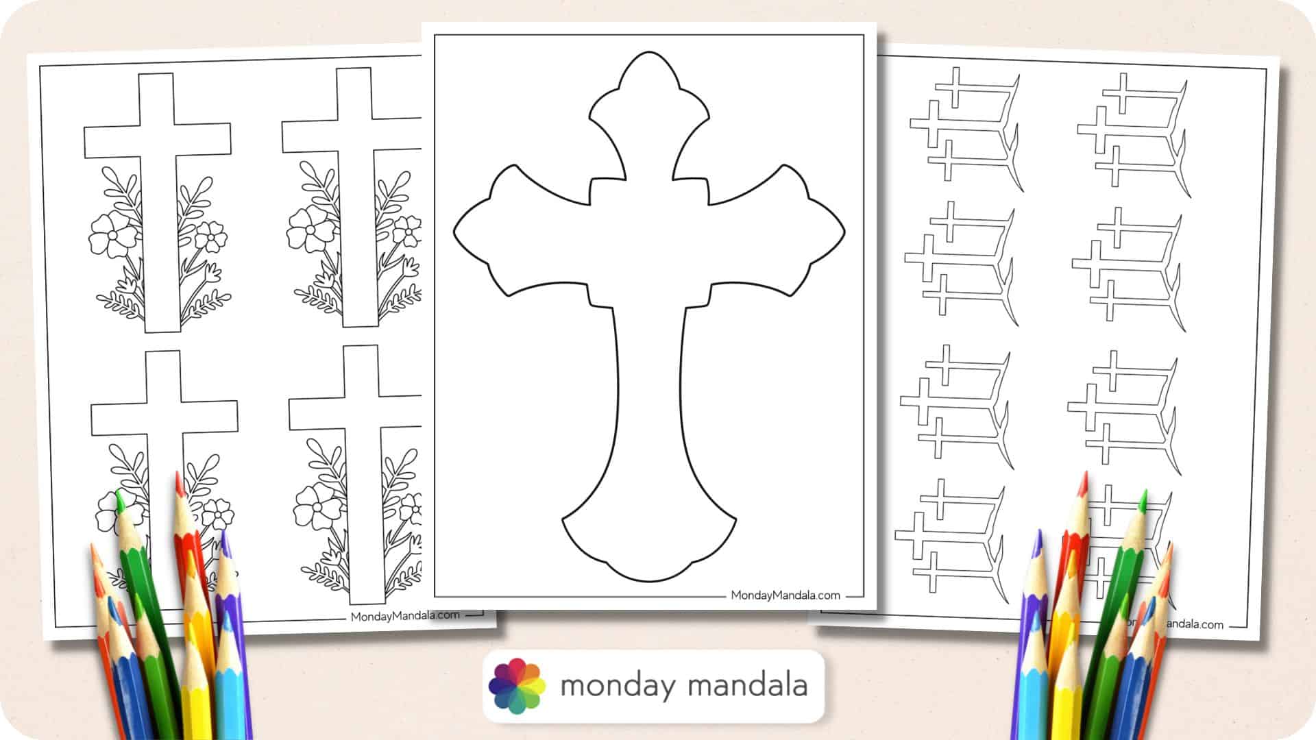 cross templates for kids