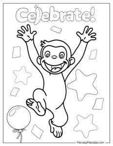 18 Curious George Coloring Pages (Free PDF Printables)