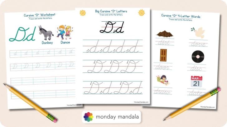 Cursive-D-Worksheets-Featured-Image