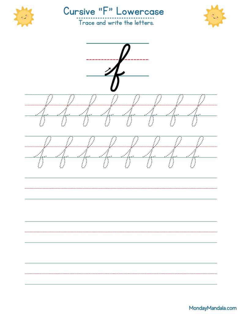 Cursive F Lowercase