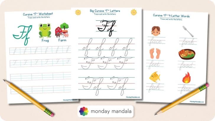 Cursive-F-Worksheets-Featured-Image
