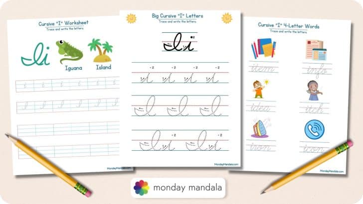 Cursive-I-Worksheets-Featured-Image