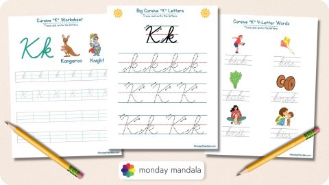 10 Cursive K Worksheets (Free Letter Writing Printables)