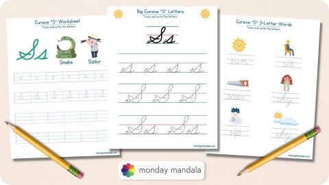 10 Cursive S Worksheets (Free Letter Writing Printables)