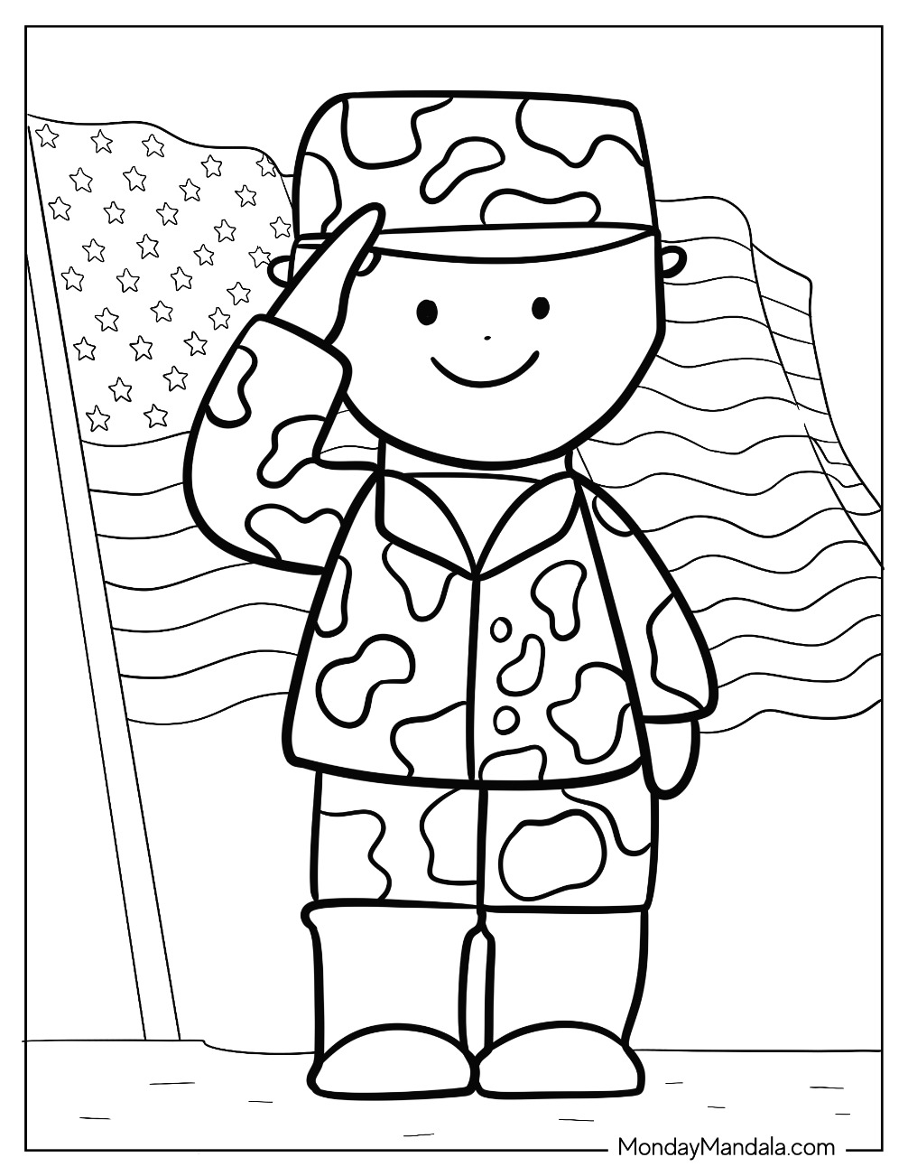 20 Soldier Coloring Pages (Free PDF Printables)
