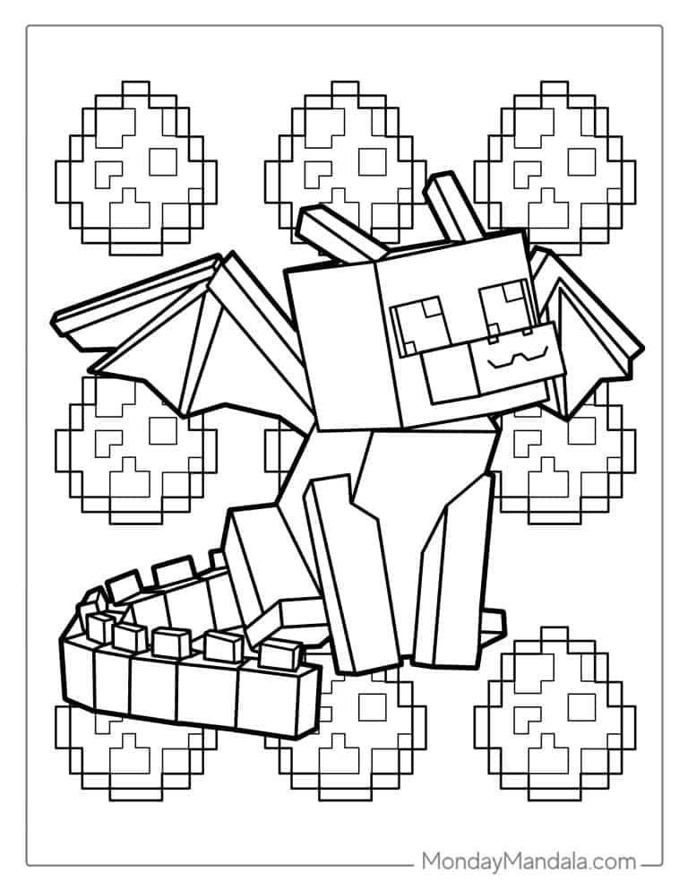 Coloring Pages Dream Minecraft Coloring Pages Dream Minecraft
