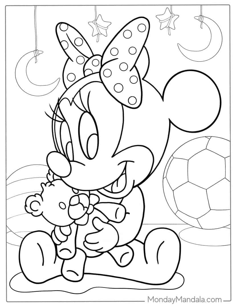 47 Minnie Mouse Coloring Pages (Free PDF Printables)