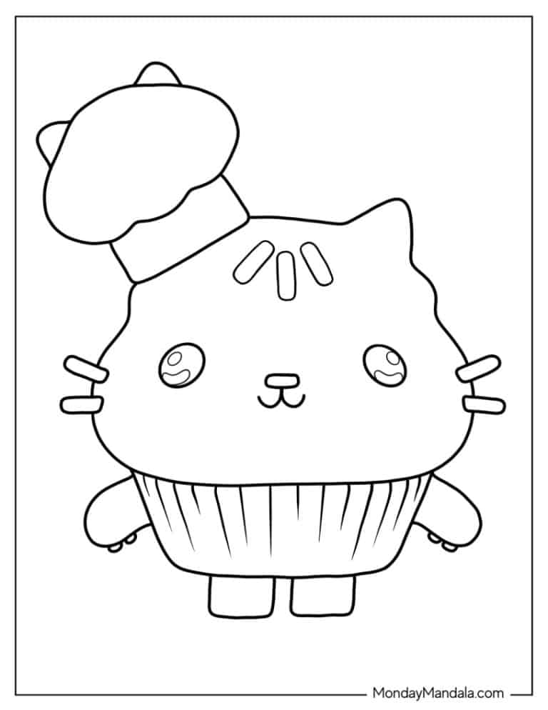 38 Gabby's Dollhouse Coloring Pages (Free PDF Printables)
