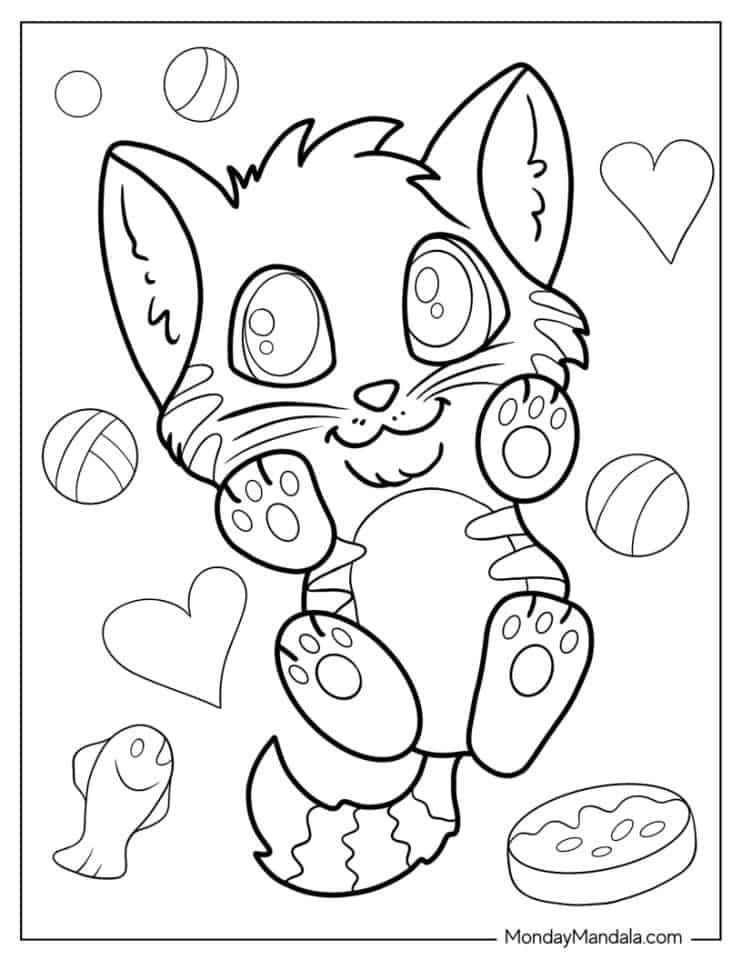 30 Kitten Coloring Pages (Free PDF Printables)