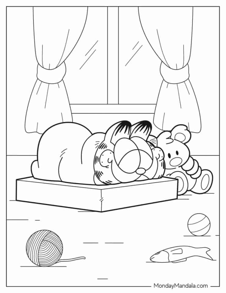 24 Garfield Coloring Pages (Free PDF Printables)