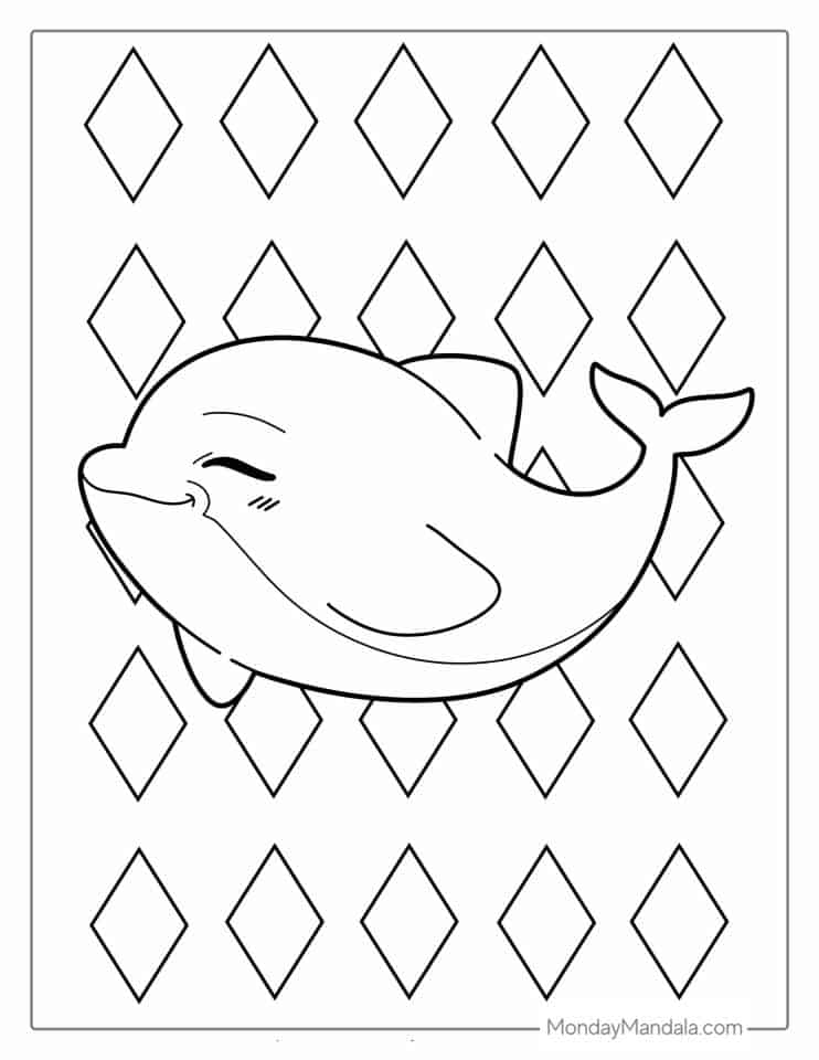 34 Dolphin Coloring Pages (Free PDF Printables)