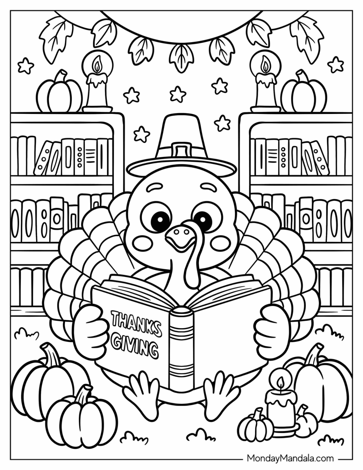 Thanksgiving Coloring Sheet For Kids Infoupdate