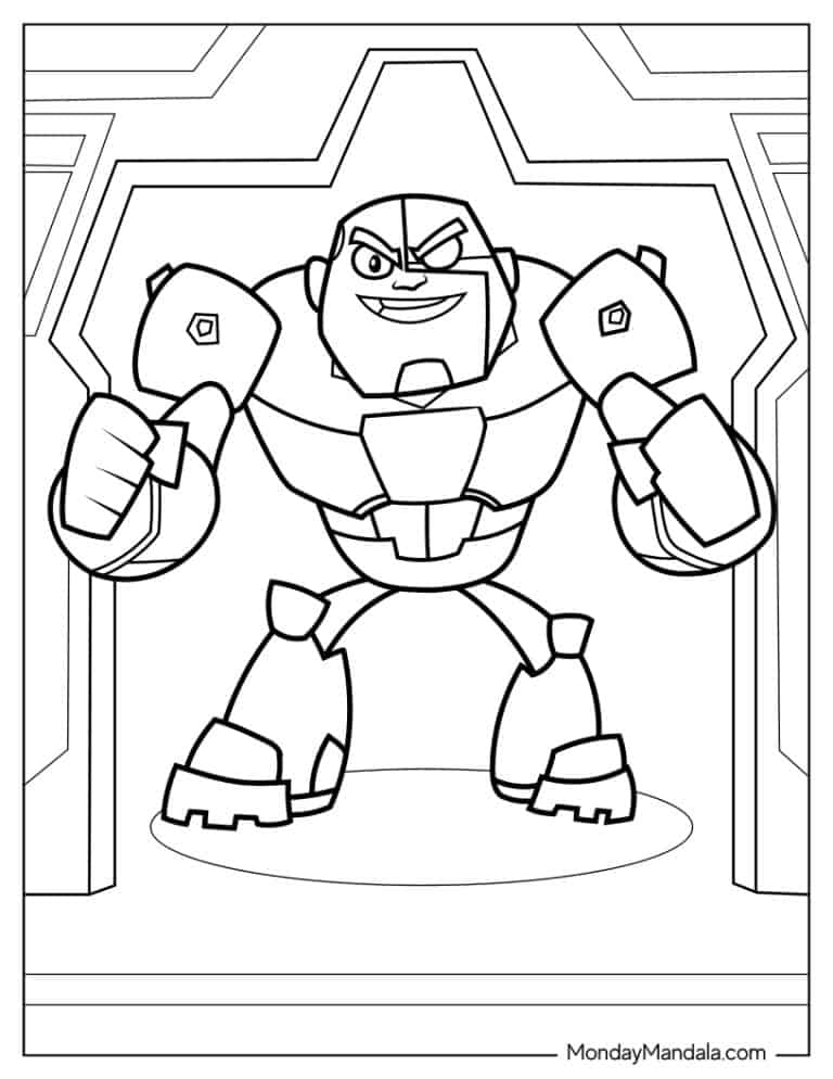 30 Teen Titans Go Coloring Pages (Free PDF Printables)