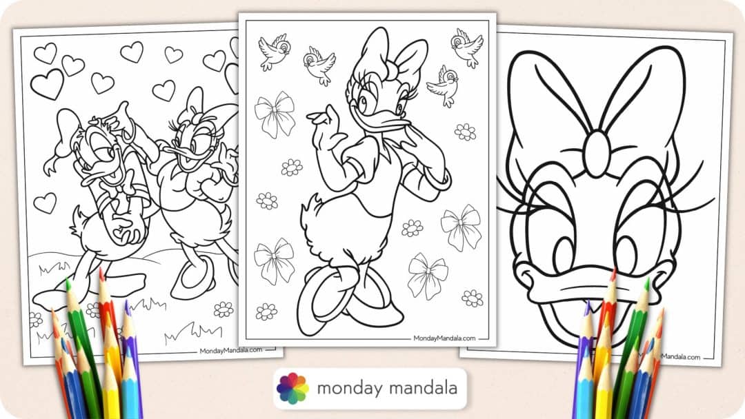 18 Daisy Duck Coloring Pages (Free PDF Printables)
