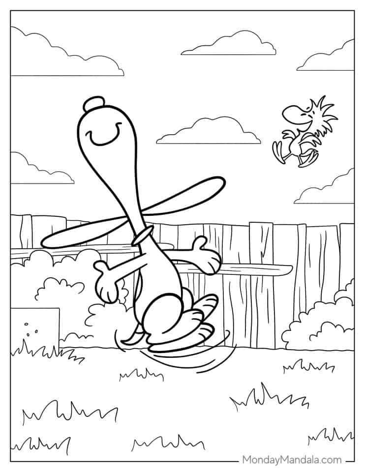 32 Peanuts & Snoopy Coloring Pages (Free PDF Printables)
