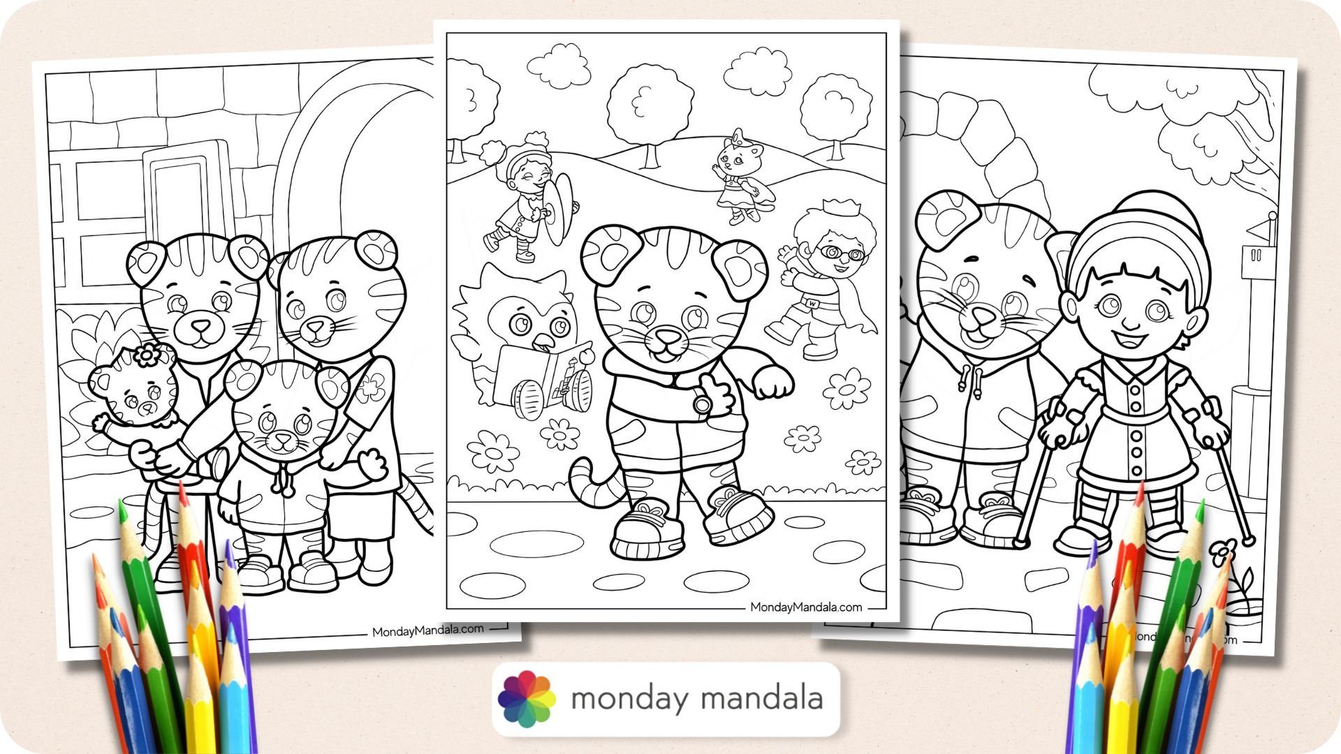 Coloring book A4 - Papier Tigre