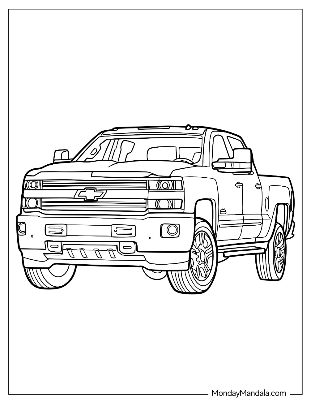 Chevrolet Truck Coloring Pages Jenny Printable Chevrolet Truck Coloring Pages Jenny Printable