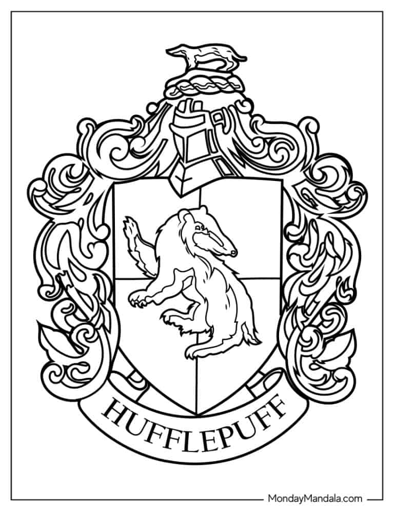 44 Harry Potter Coloring Pages (Free PDF Printables)