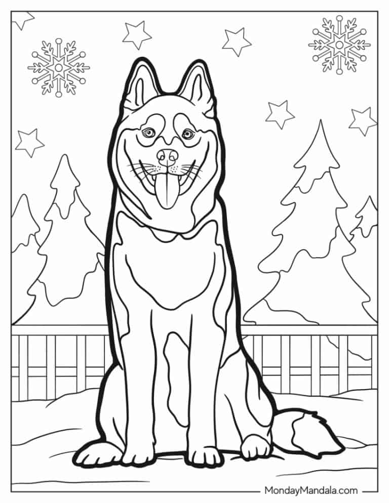 33 Husky Coloring Pages (Free PDF Printables)