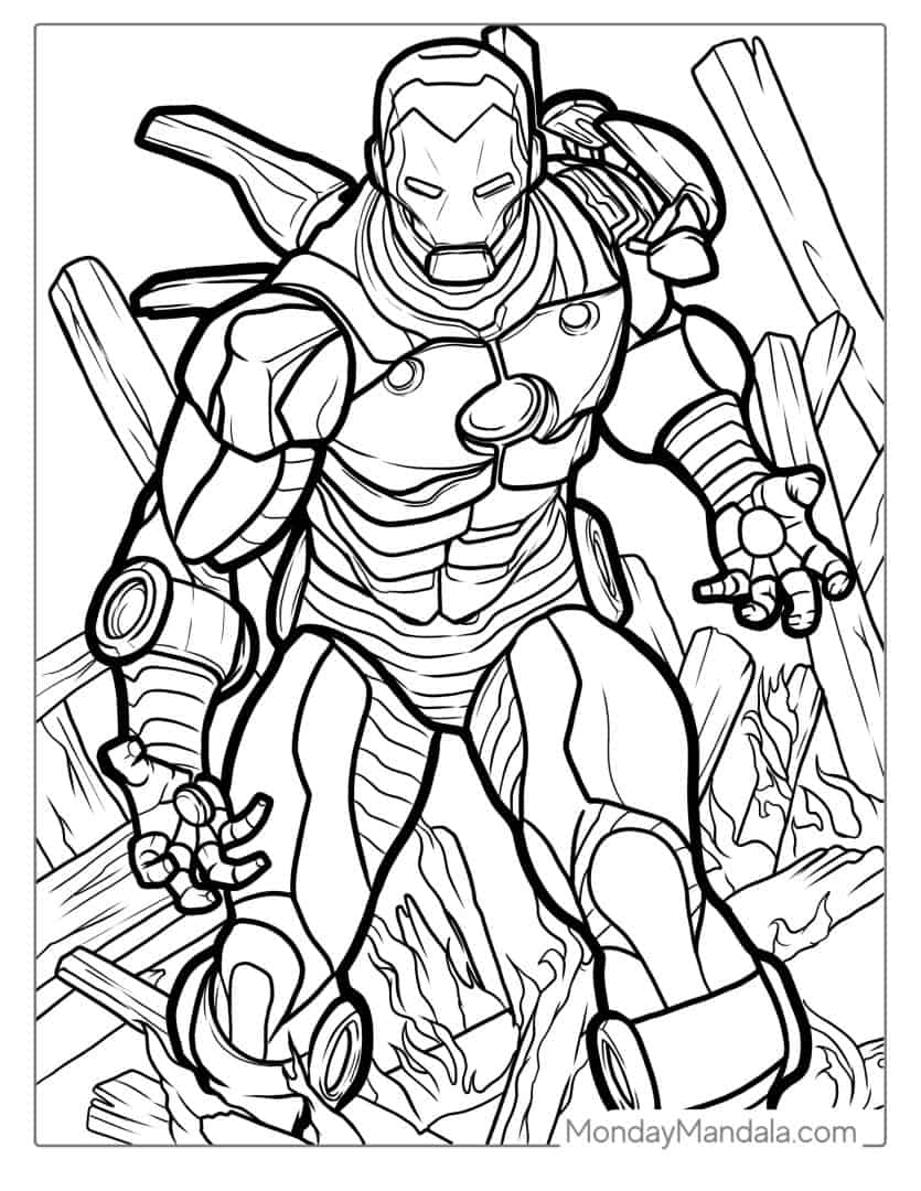 24 Iron Man Coloring Pages (Free PDF Printables)