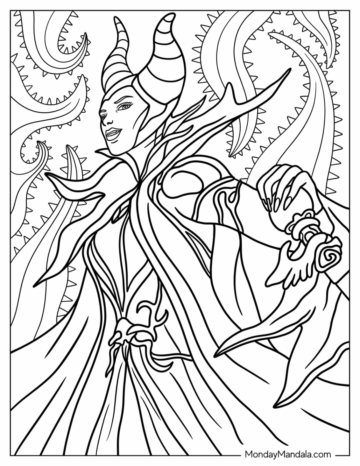 20 Maleficent Coloring Pages Free PDF Printables 