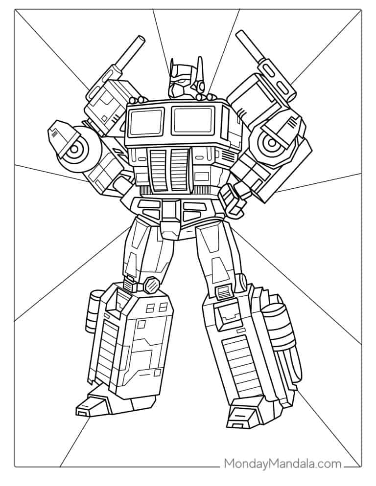 50 Transformers Coloring Pages (Free PDF Printables)