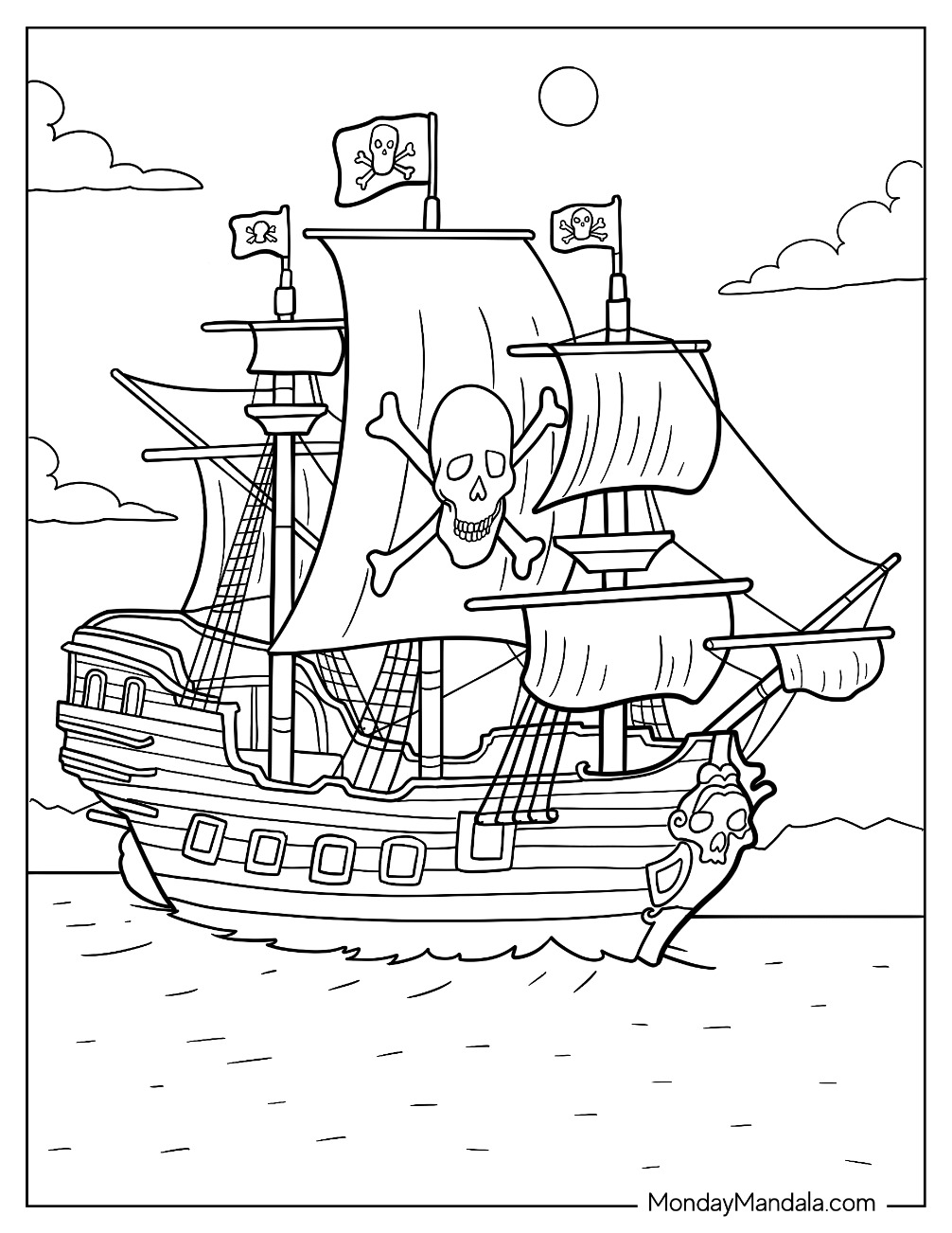 Pirate Coloring Pages Pdf