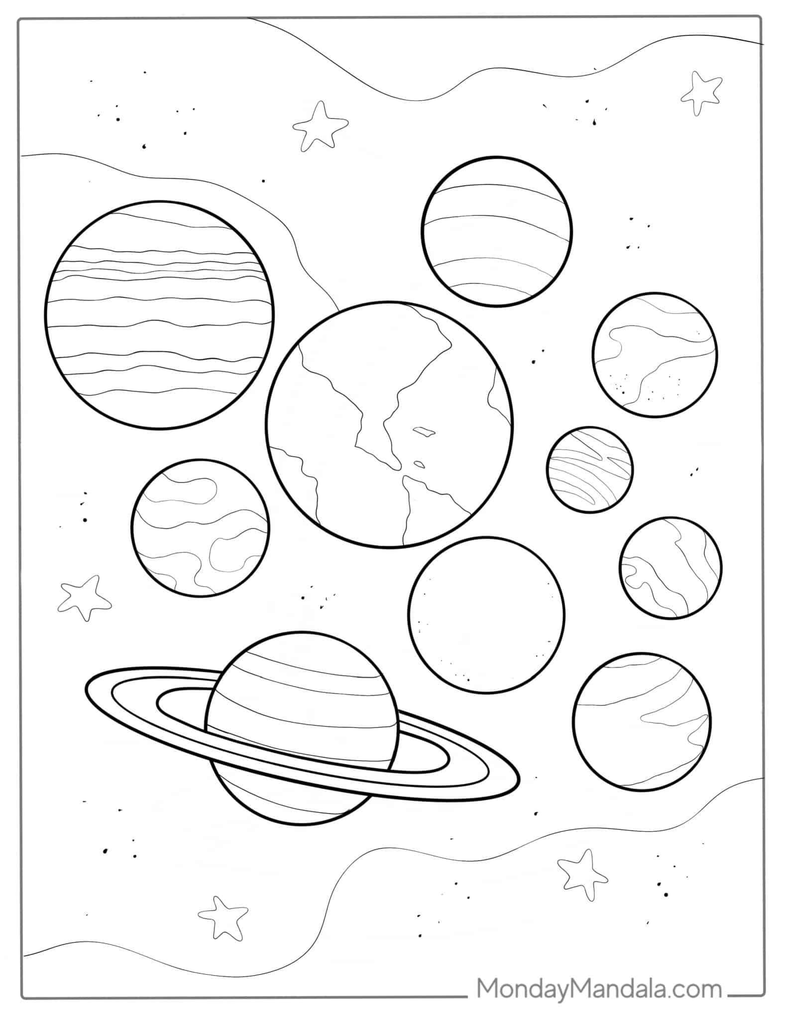 20 Solar System Coloring Pages (Free PDF Printables)