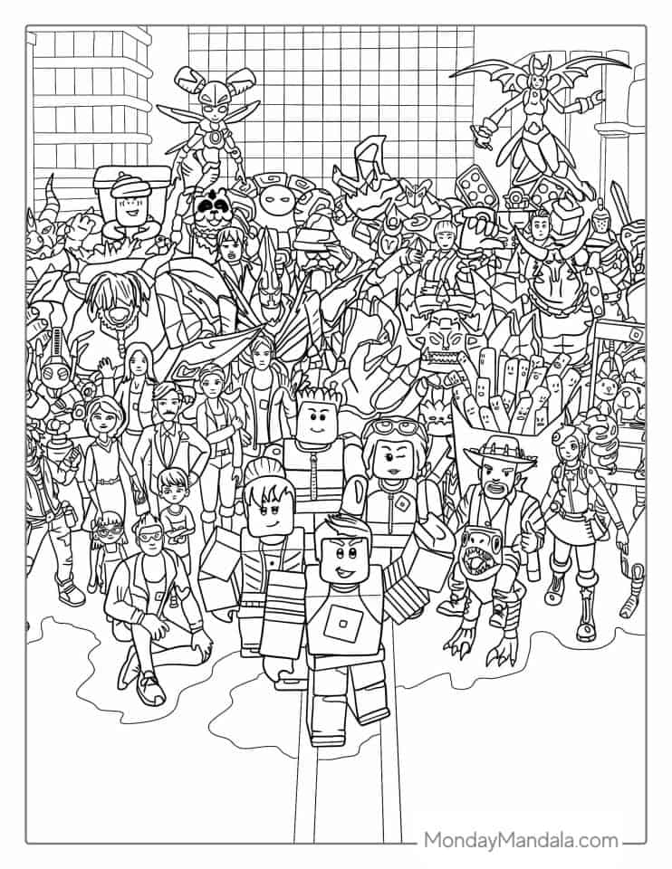 40 Roblox Coloring Pages (Free PDF Printables)
