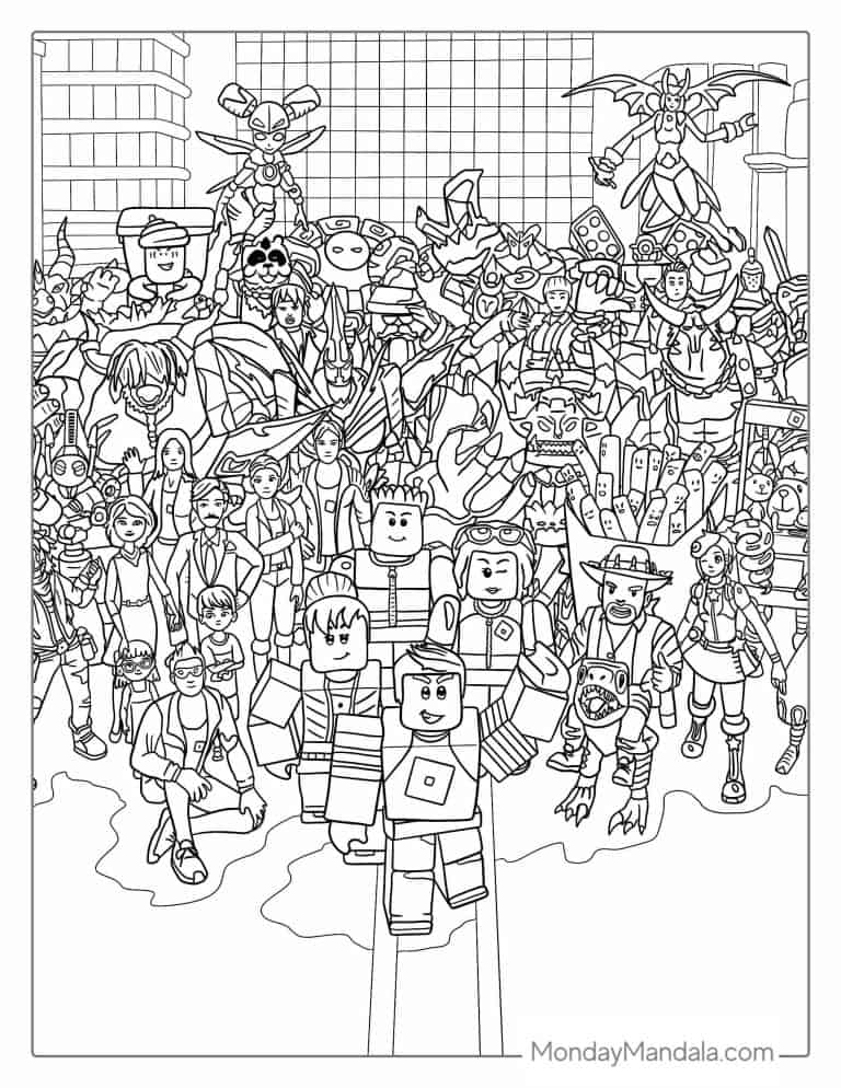 40 Roblox Coloring Pages (Free PDF Printables)