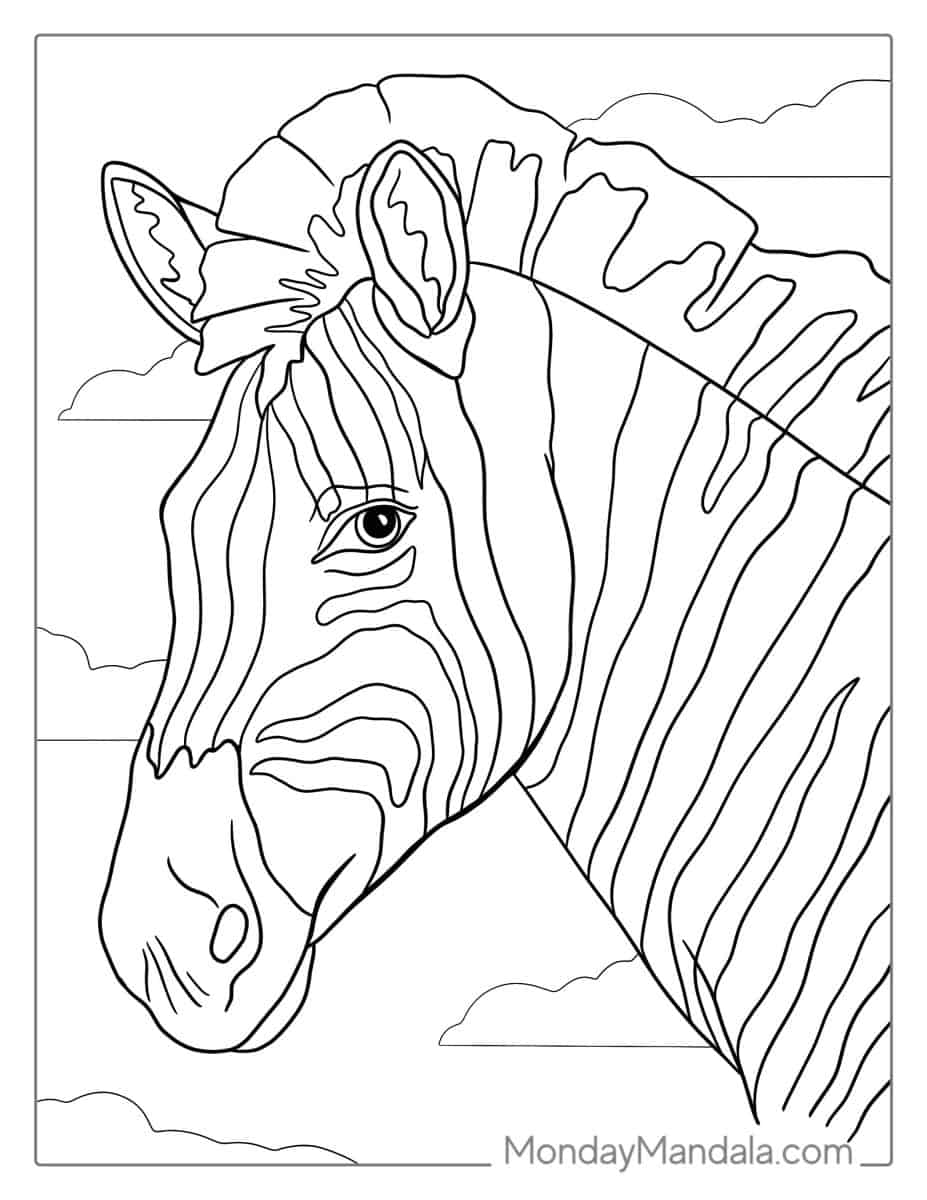20 Zebra Coloring Pages Free PDF Printables 20 Zebra Coloring Pages Free PDF Printables