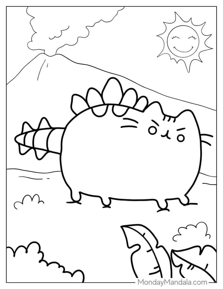48 Pusheen Coloring Pages (Free PDF Printables)
