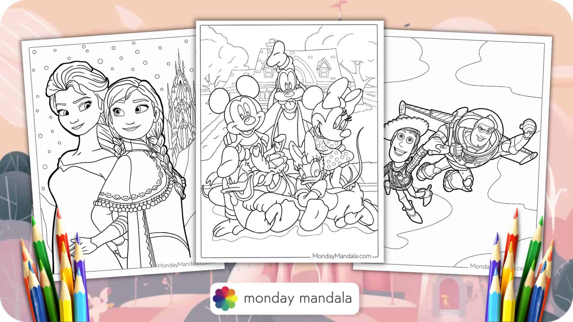 disney printable coloring pages free