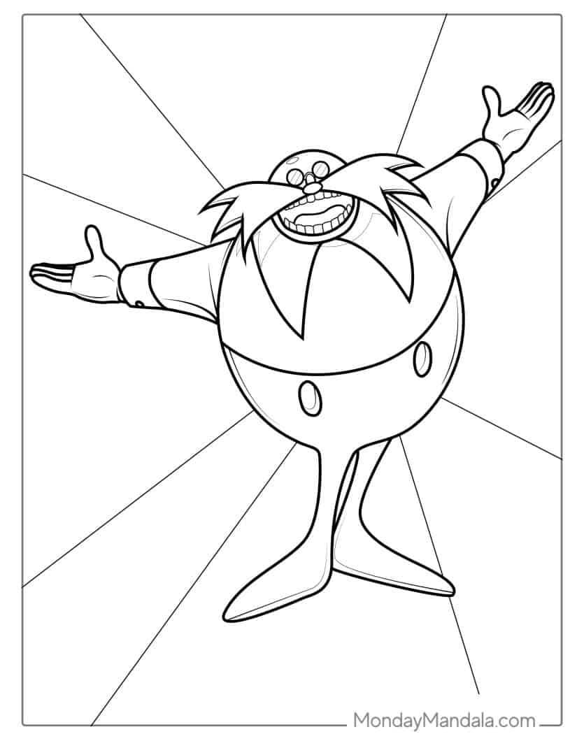 72 Sonic Coloring Pages (Free PDF Printables)