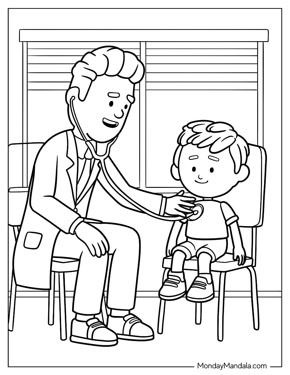 Hospital Coloring Pages Printables