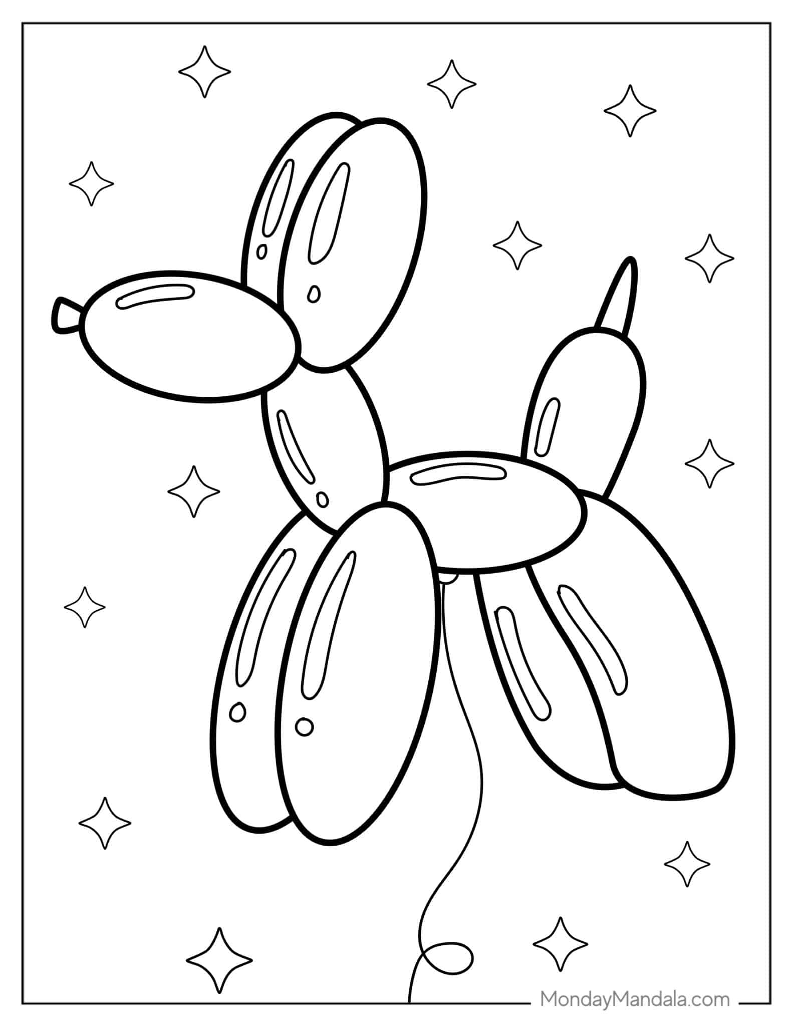 20 Balloon Coloring Pages (Free PDF Printables)