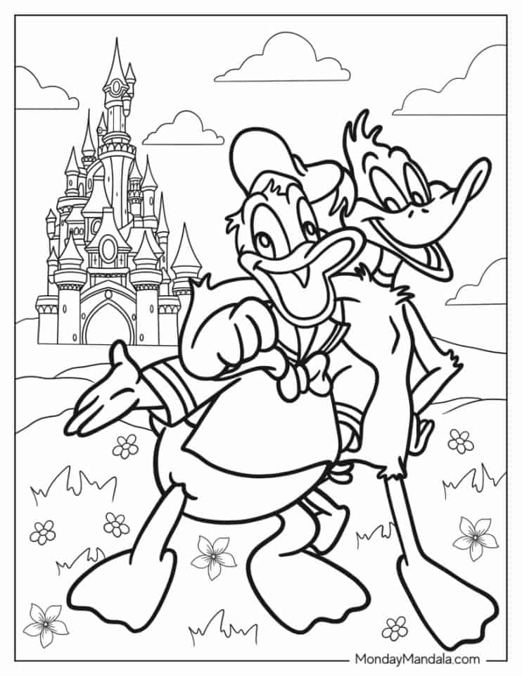 20 Donald Duck Coloring Pages (Free PDF Printables)