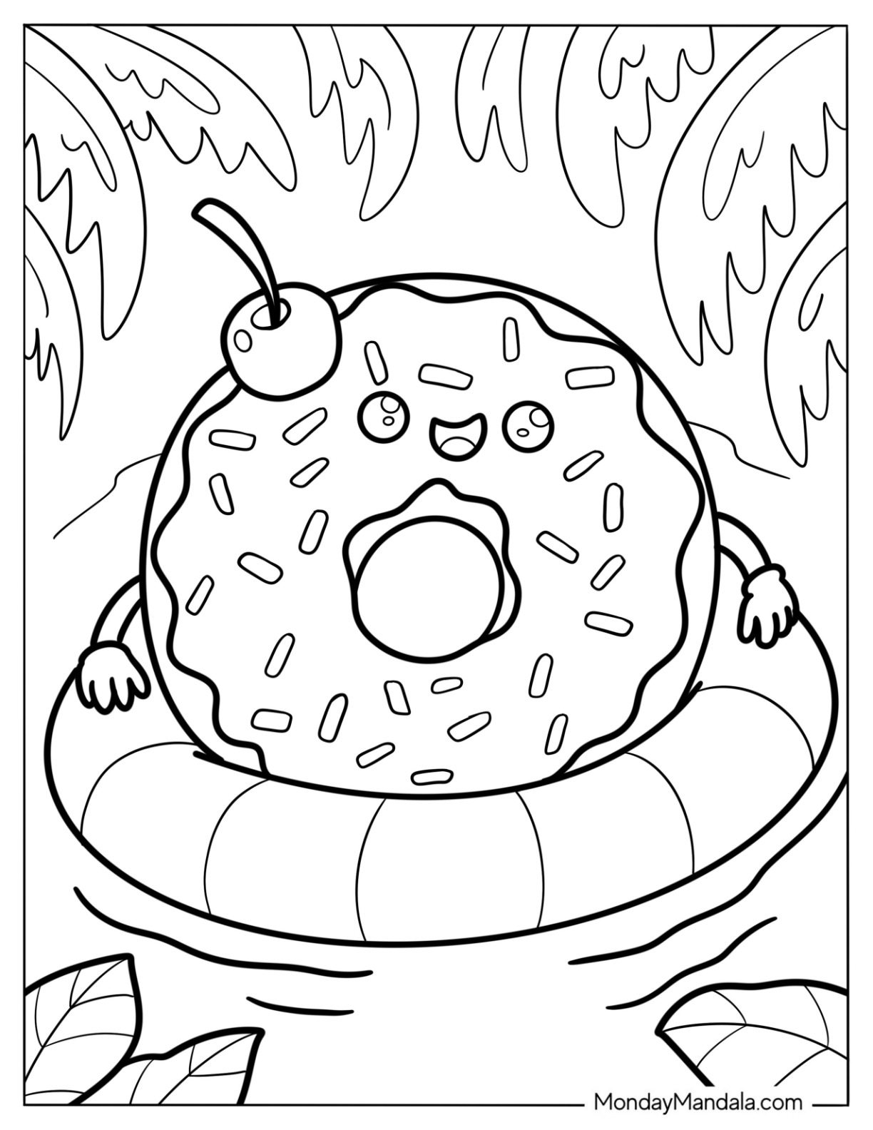31 Donut Coloring Pages Free PDF Printables 31 Donut Coloring Pages Free PDF Printables