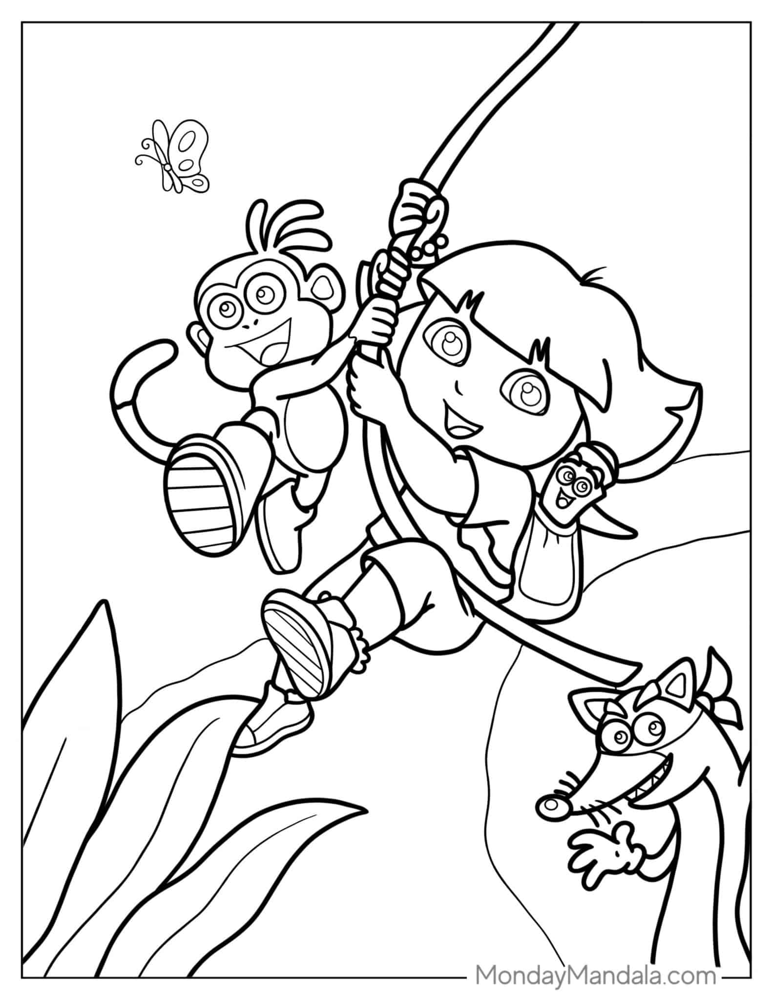 36 Dora The Explorer Coloring Pages Free PDF Printables 36 Dora The Explorer Coloring Pages Free PDF Printables
