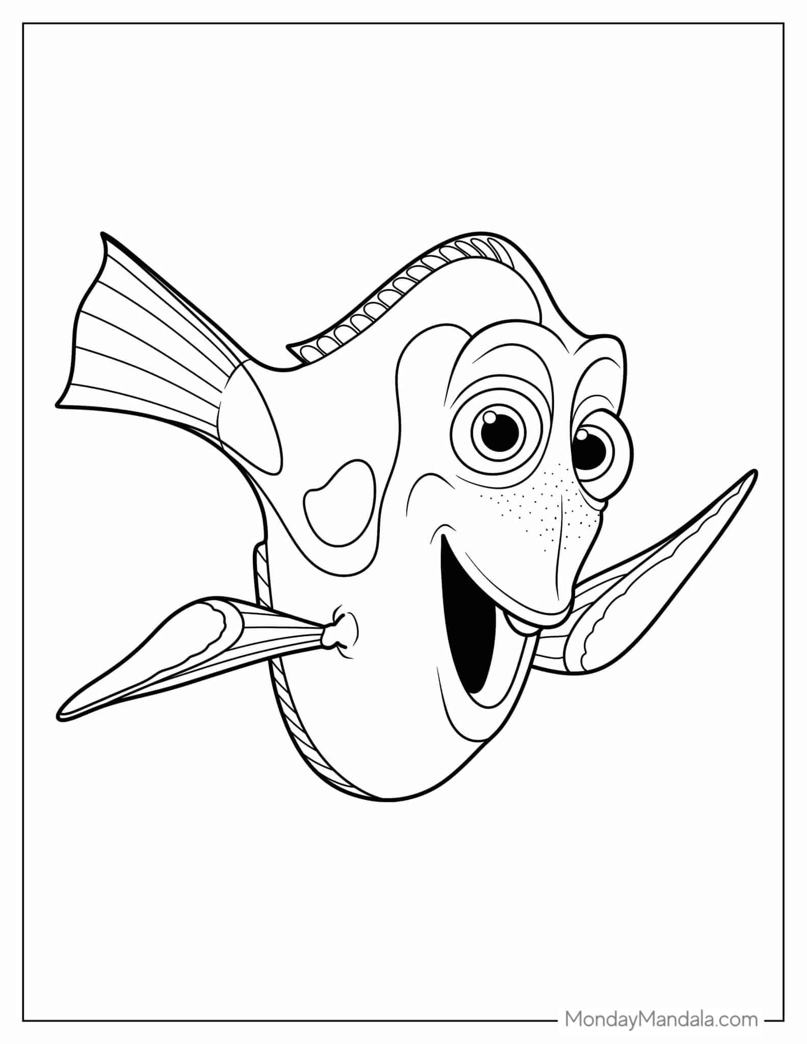 Finding Nemo Coloring Sheet Finding Nemo Coloring Sheet