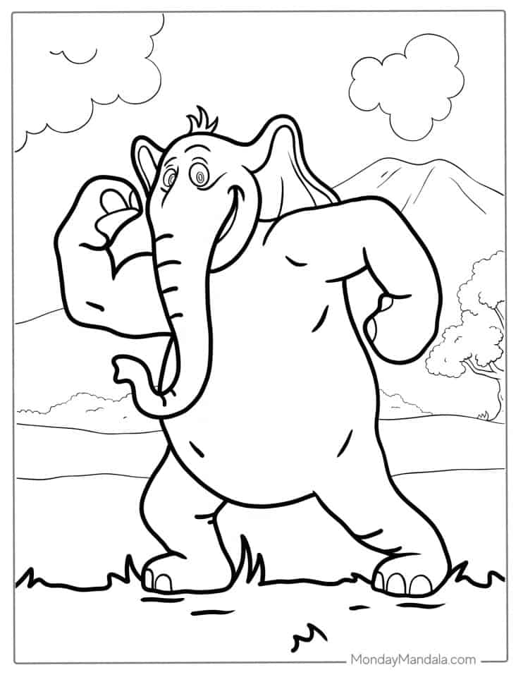 39 Elephant Coloring Pages (Free PDF Printables)