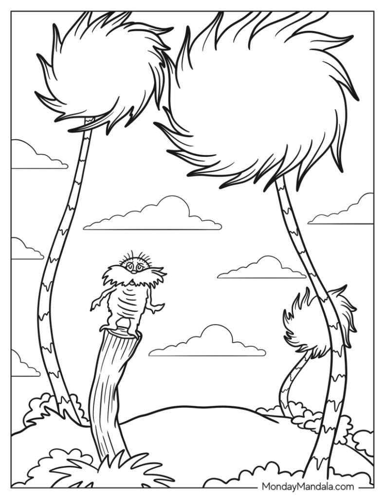 Dr Seuss Trees Coloring Pages 2025 