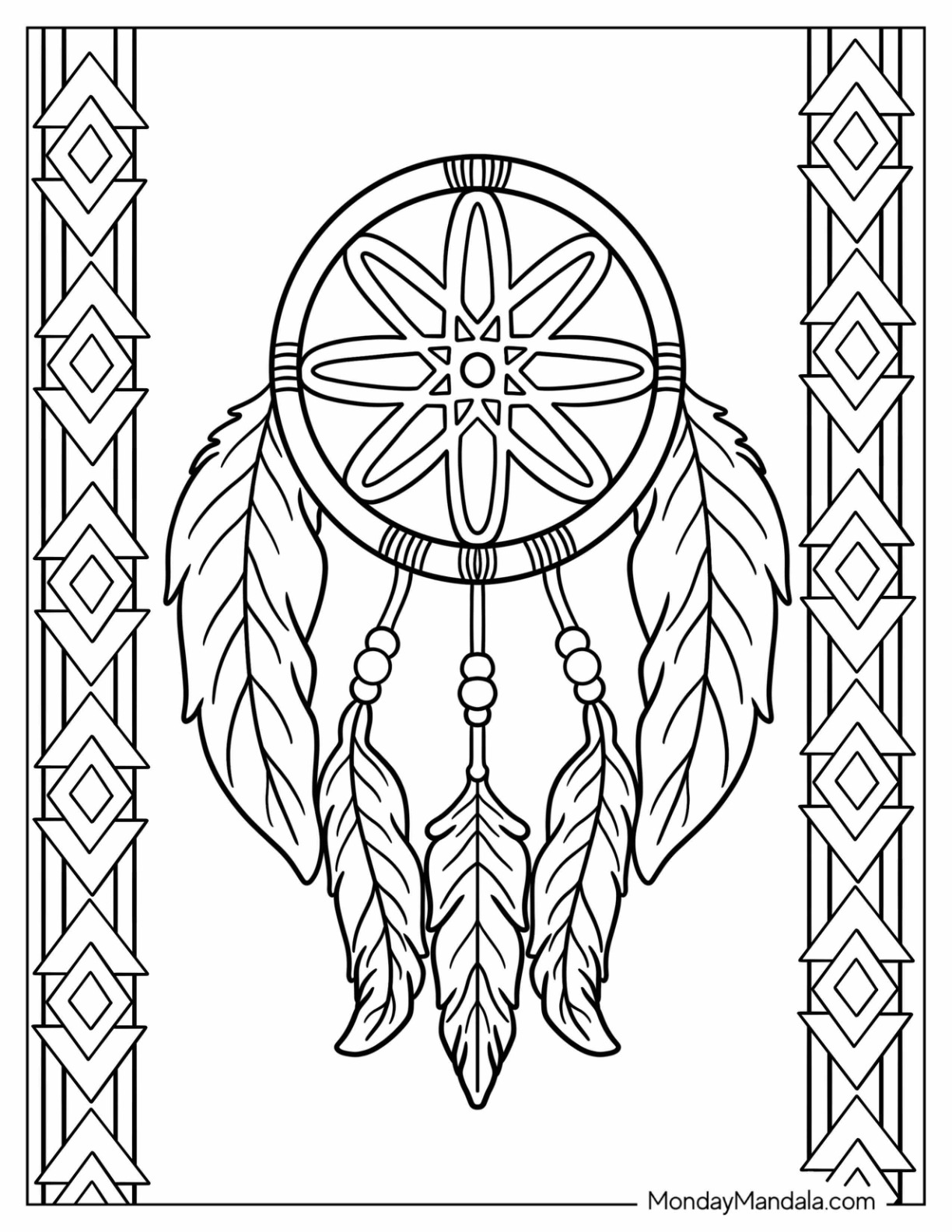 Native American Wolf Coloring Page Native American Wolf Coloring Page