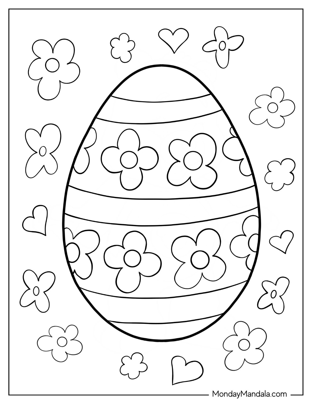43 Easter Egg Coloring Pages Free PDF Printables 